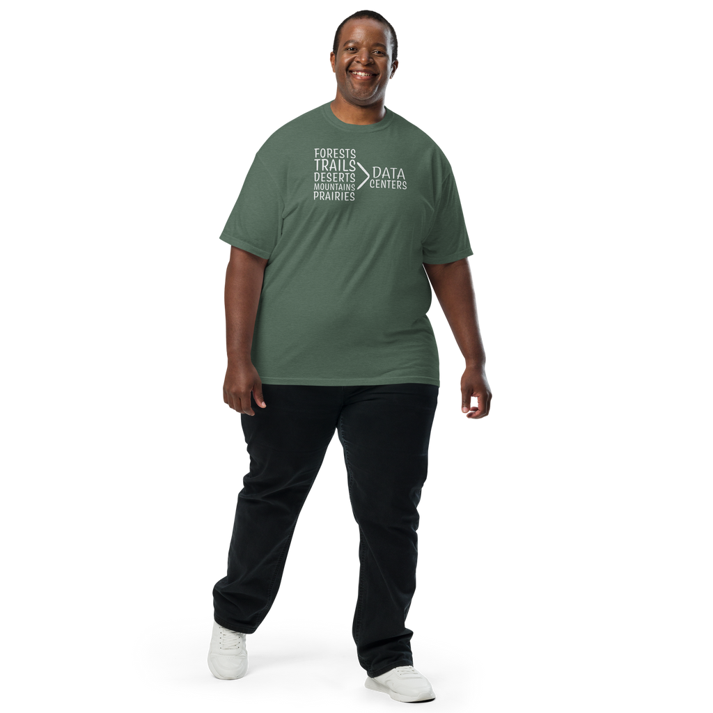 Nature Over Data Centers Classic Cotton Tee