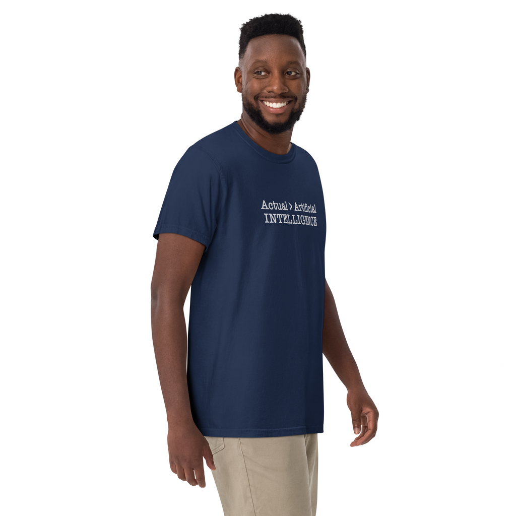 Actual Over Artificial Intelligence Classic Cotton Tee
