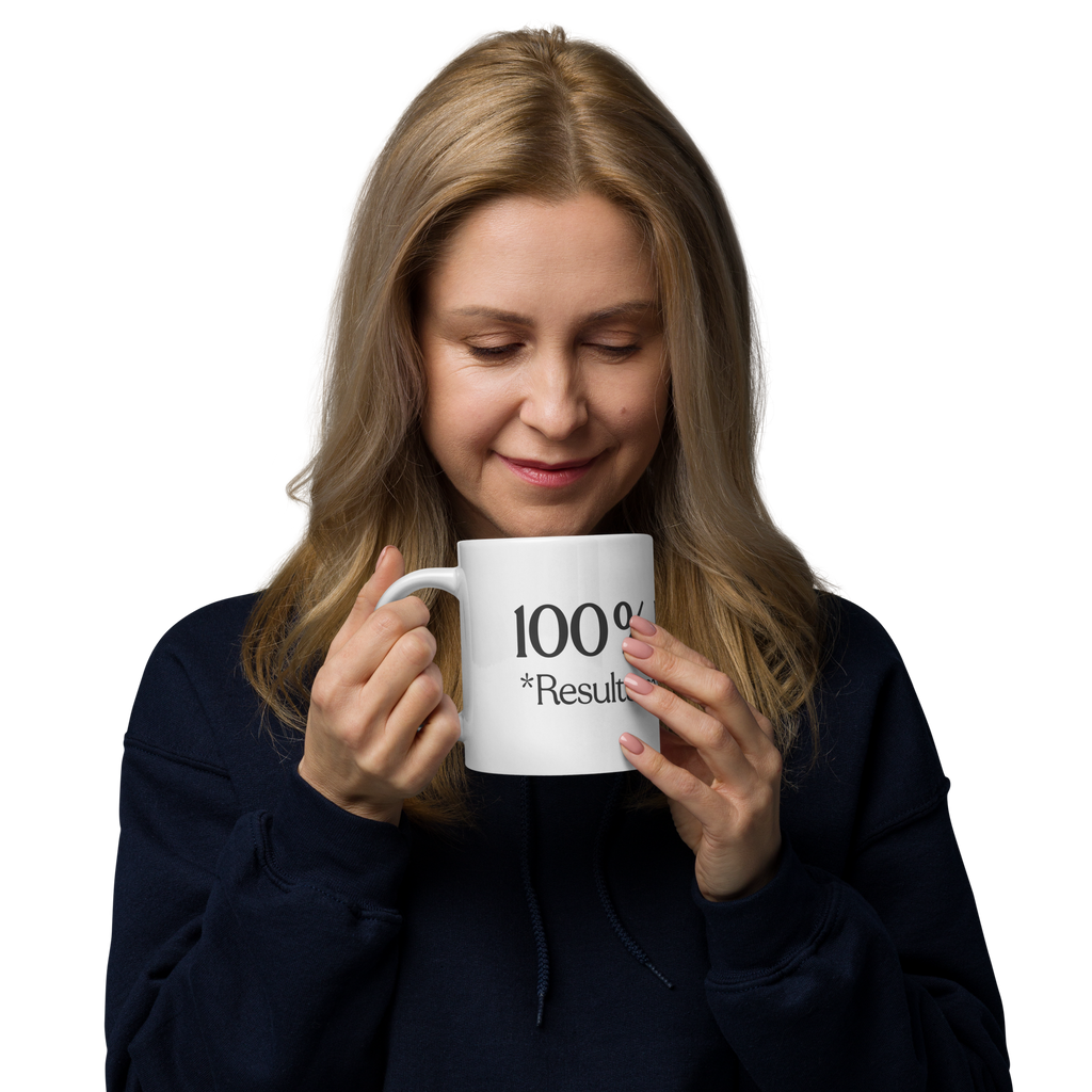 100% Human White glossy mug